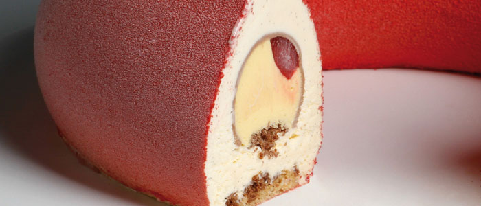 Intérieur du gâteau glacé Daquitu de la Coupe du monde de la crème glacée